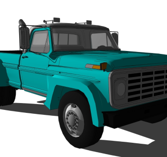 超精细汽车模型 福特 1972 Ford f600-_SU2015